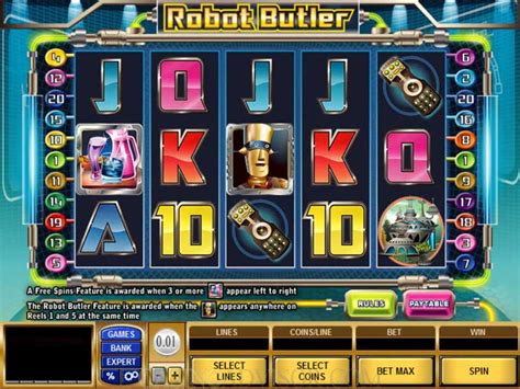 Play Slot Robot Butler by Microgaming.